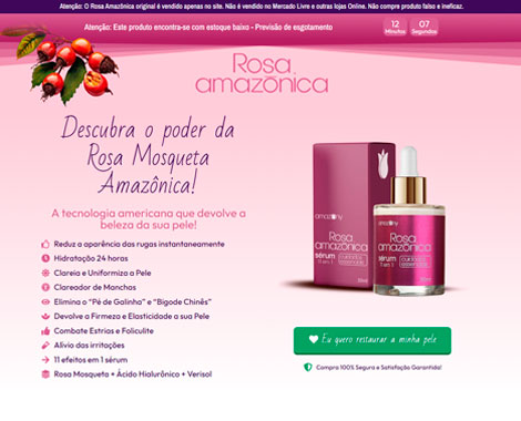 cliente criação de sites rosa amazonica