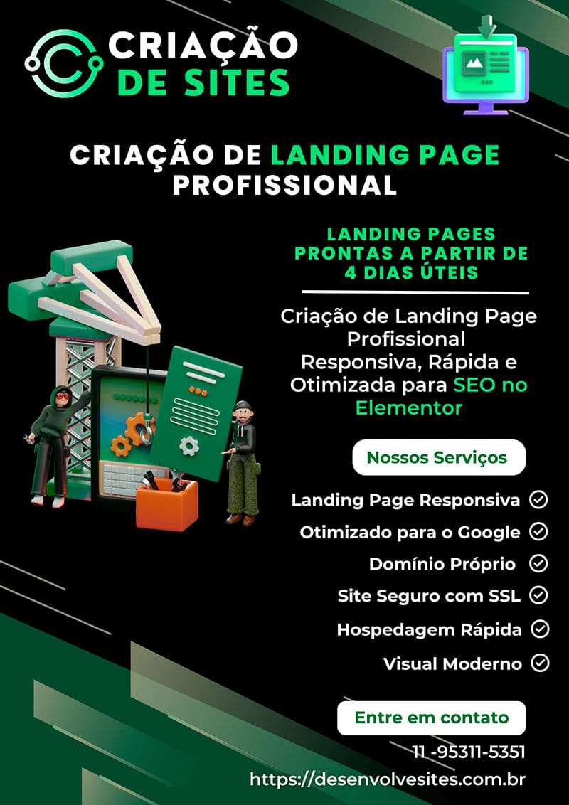 Criação de Landing Page profissional em 2025