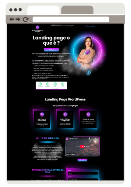 site lp para lancamento
